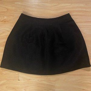 FB Sister Black Mini Skirt Chevron Pattern Size XL